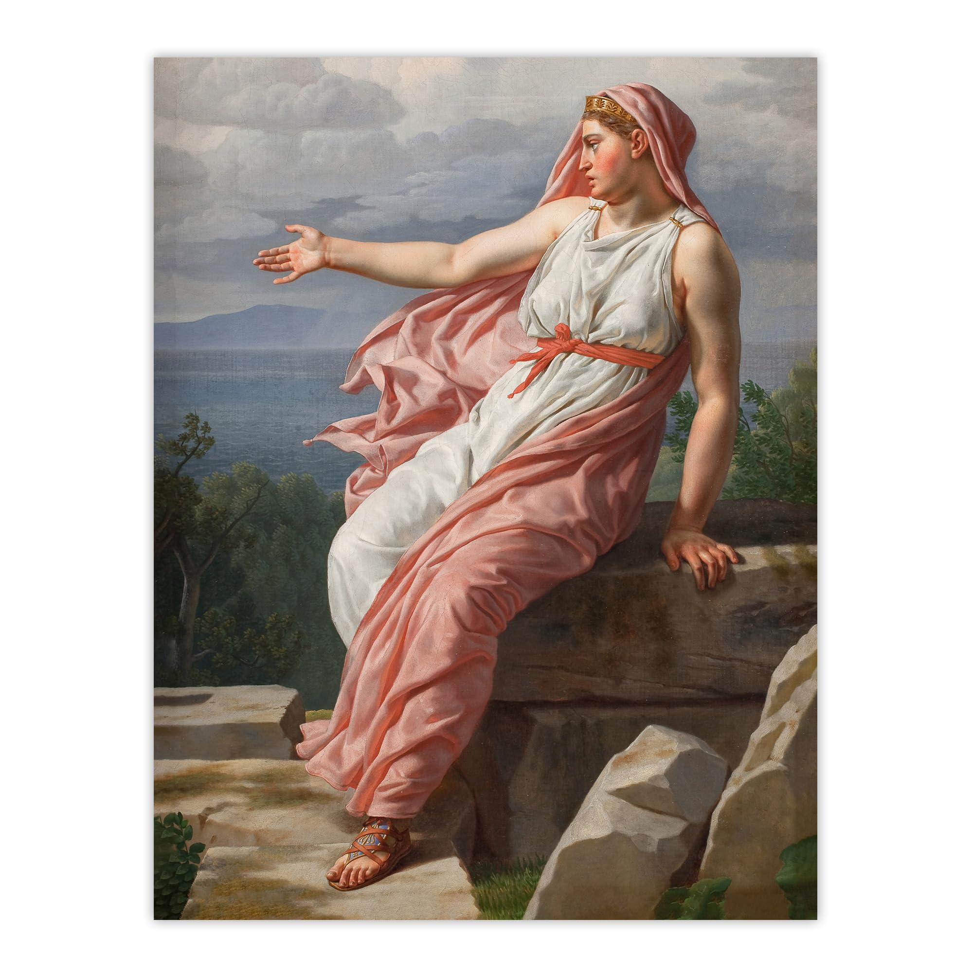 CW Eckersberg Alcyones Farewell to Her Husband Wall Art Print