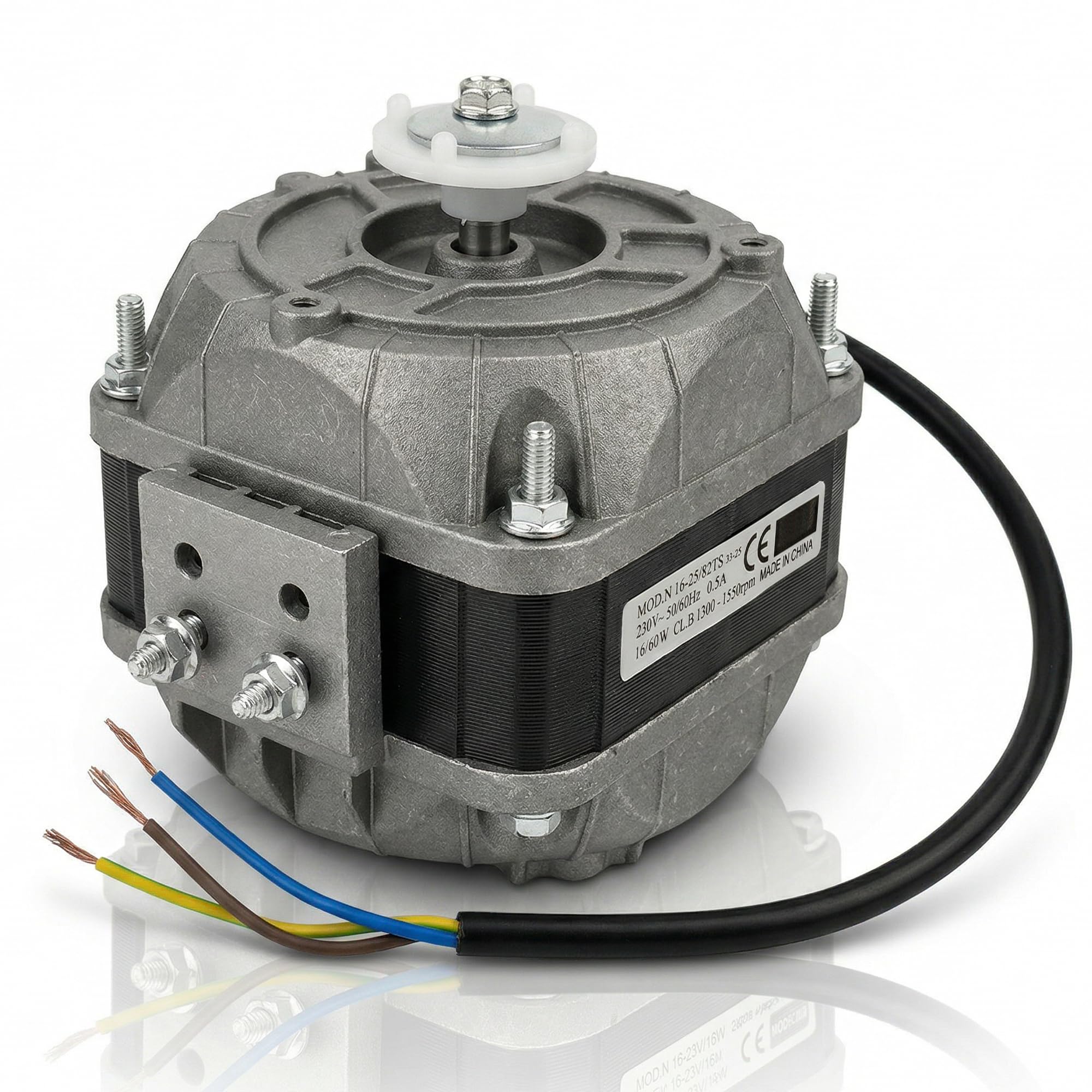 VIOKS Kühlschrank-Lüftermotor Universell 16W (16/60W) 230V 50/60Hz 0.5A | Kühlschrankventilatormotor Gebläsemotor, CLB 1300-1550rpm, für viele Kühlschrankmodelle