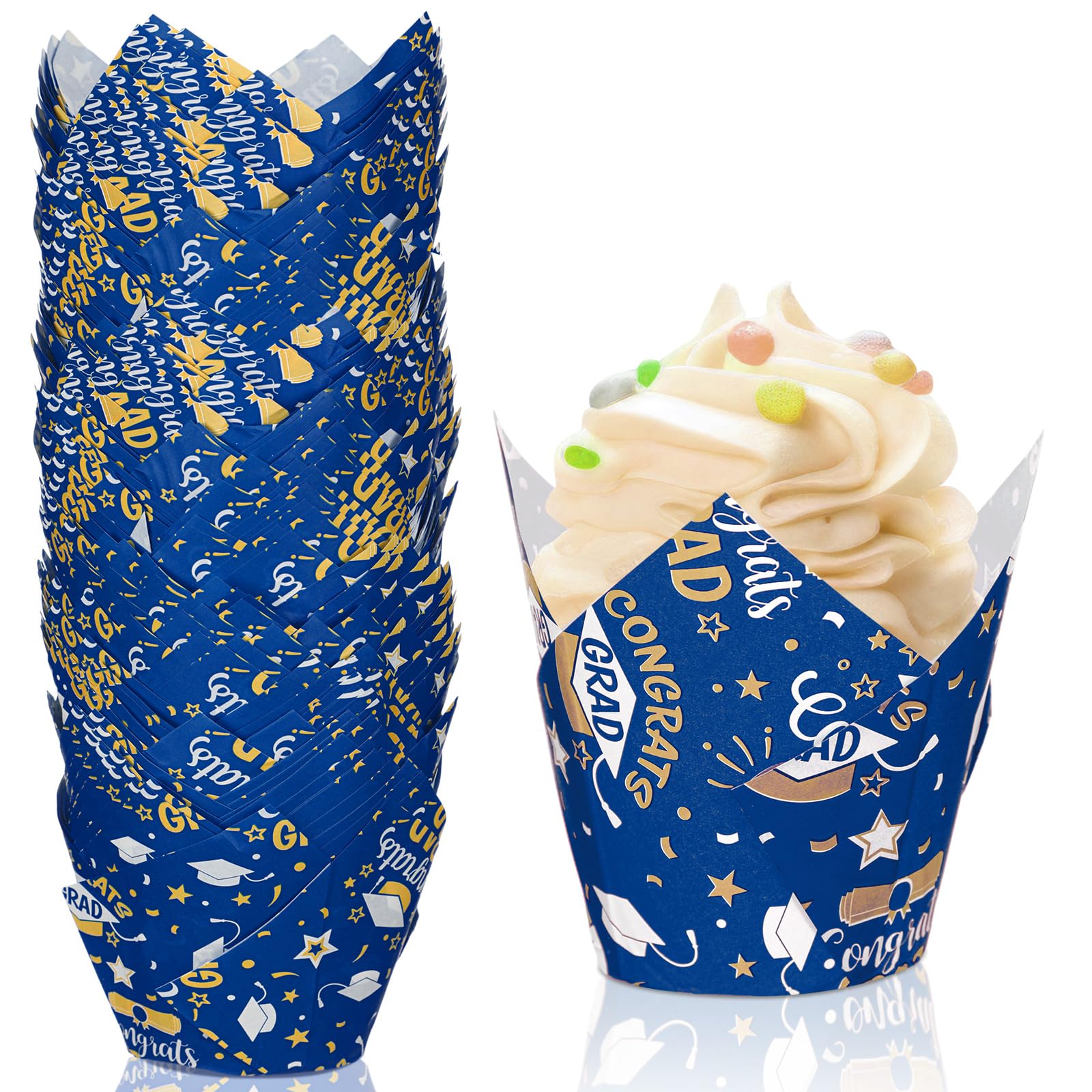 Moules à cupcakes en papier sulfurisé résistant qui ne colle pas lot 200