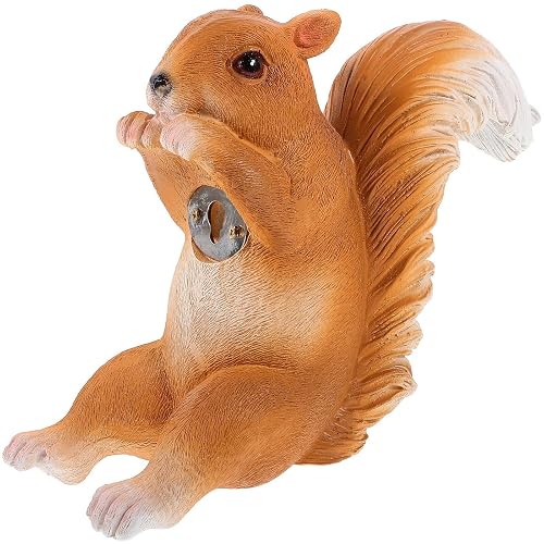 MERRYHAPY Realistic Squirrel Figurine Resin Simulation Animal Figure Educational Outdoor