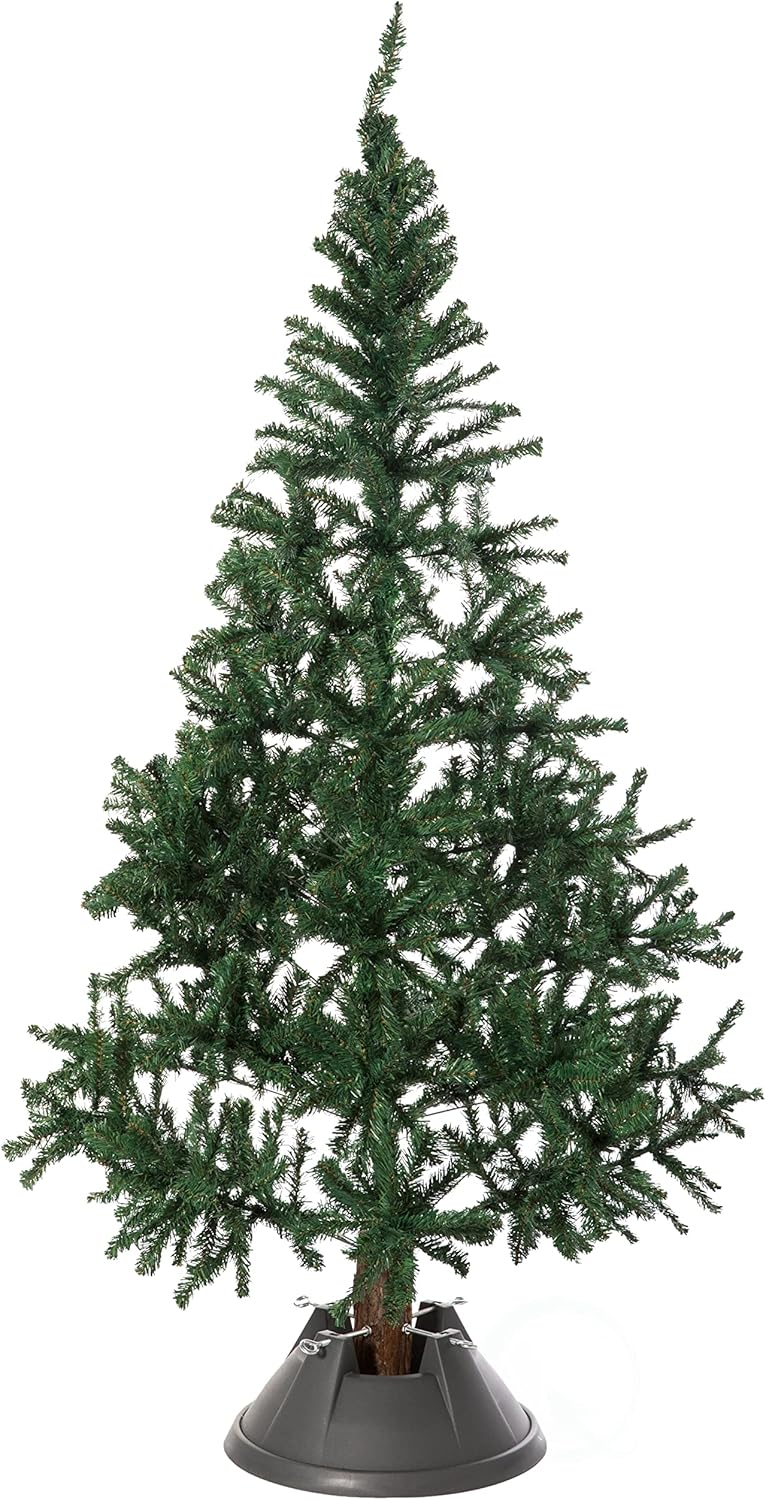 Plastic Christmas Tree Stand with Screw Fastener, Grey