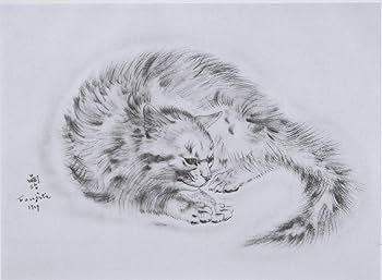 Amazon | 藤田 嗣治 『クリソテミス【猫の本 より】』絵画 版画 猫