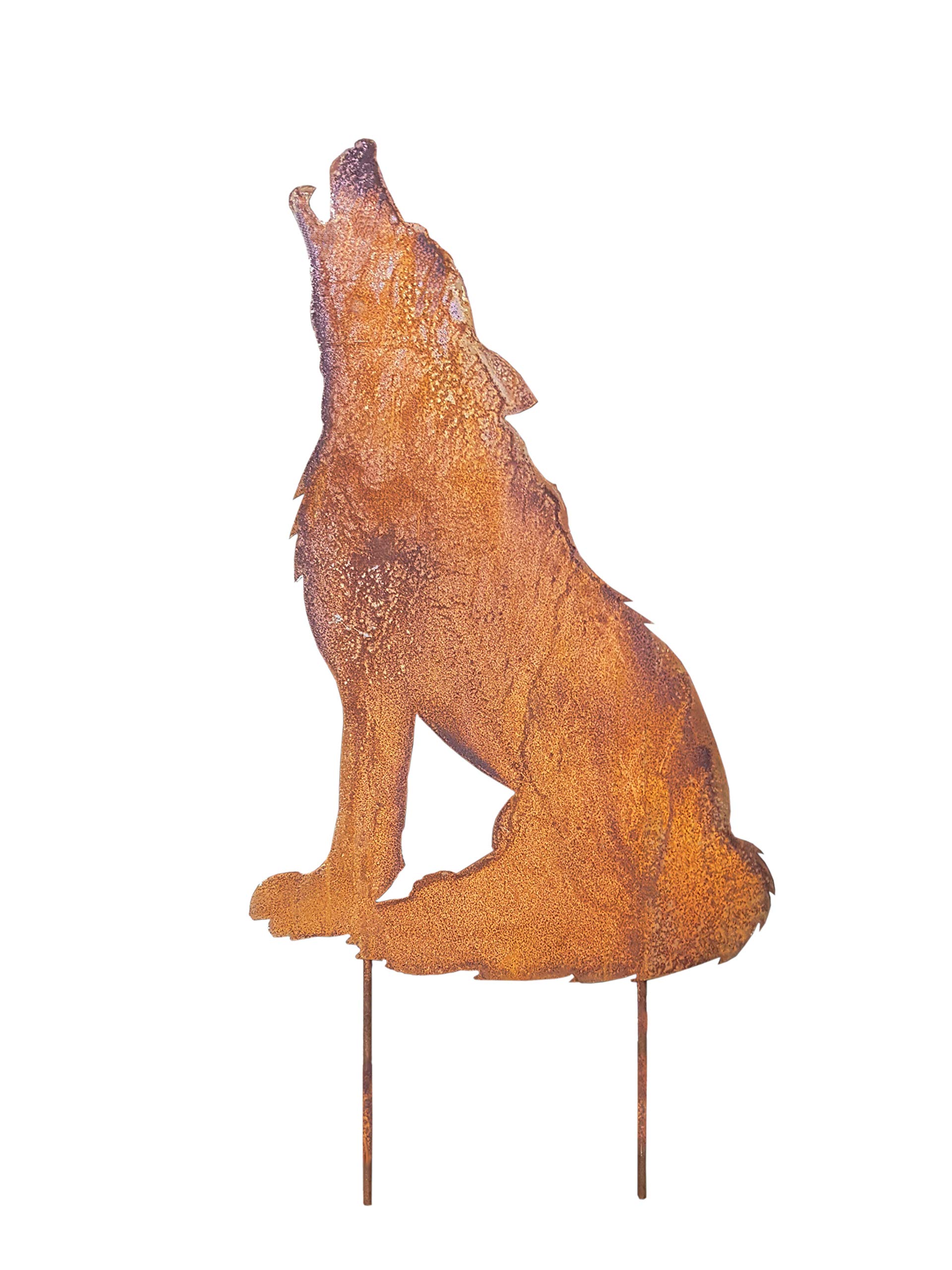 Chapeau de jardin en métal loup terminateur cheminée extérieur chapeau de toit buse