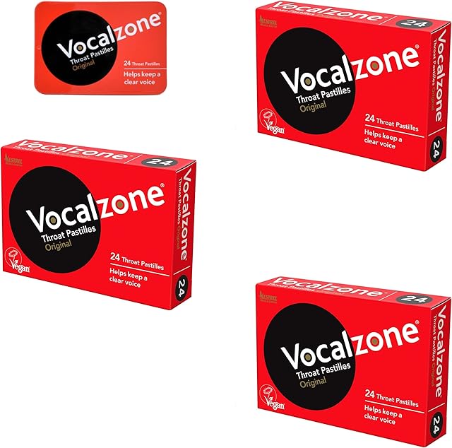Vocalzone Original 3 Pack Bundle + Free Tin | Sore Throat Relief Pastilles