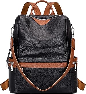 Leather Backpack for Women Elegant Backpack Purse Ladies Leather Shoulder Fitting Rakhi Gift for Sister, Mother Bhabhi