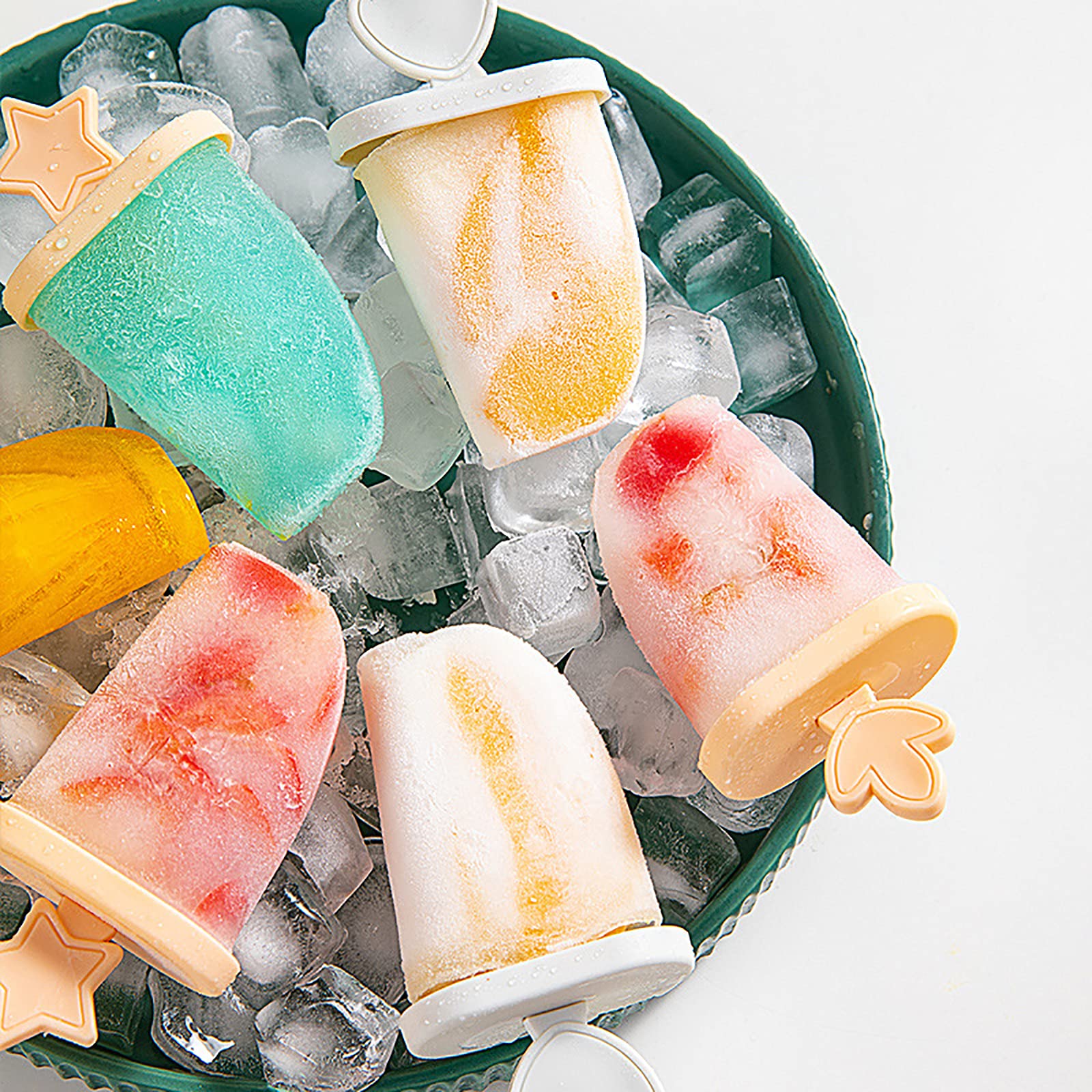 Stampi per ghiaccio per bambini, set di stampi per gelato a 8