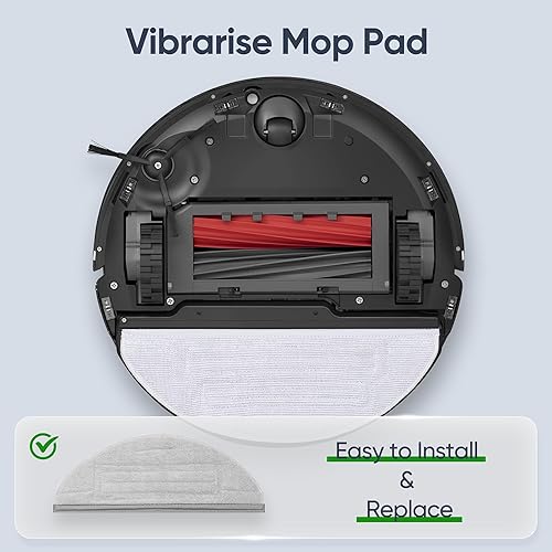 Miniatura 4 de Smilefil - Paquete de 10 almohadillas de repuesto para trapeador al vacío compatibles con Roborock S8S8+ S7 MaxV Plus S7 MaxV Ultra S7S7+ -