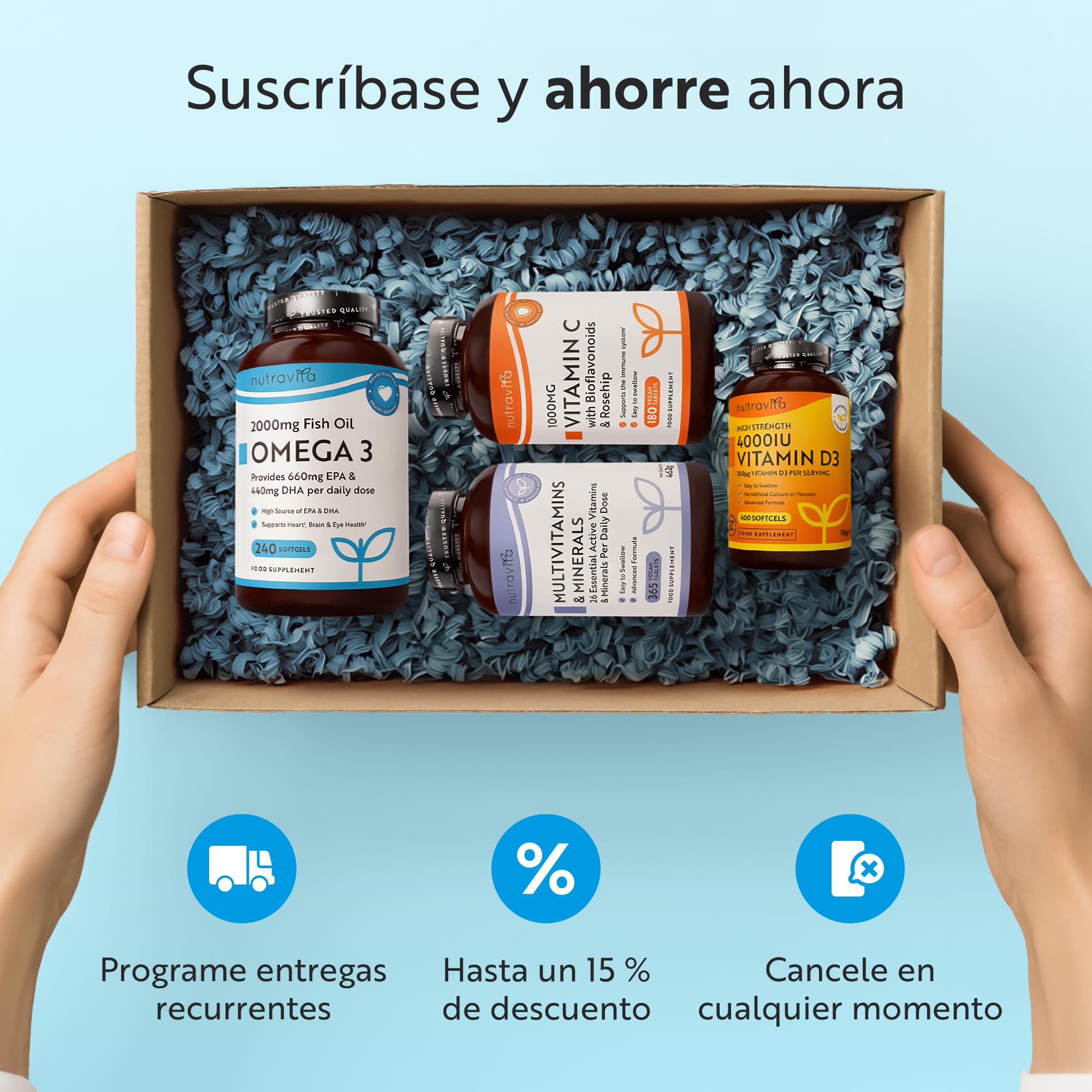 Nutravita Multivitaminas y Minerales Para Hombre - 180 Multivitaminico Tabletas - 25 Vitaminas y Minerales Esenciales - Vitaminas C, Maca y Panax Ginseng - Energía, Inmunidad, Huesos y Músculos