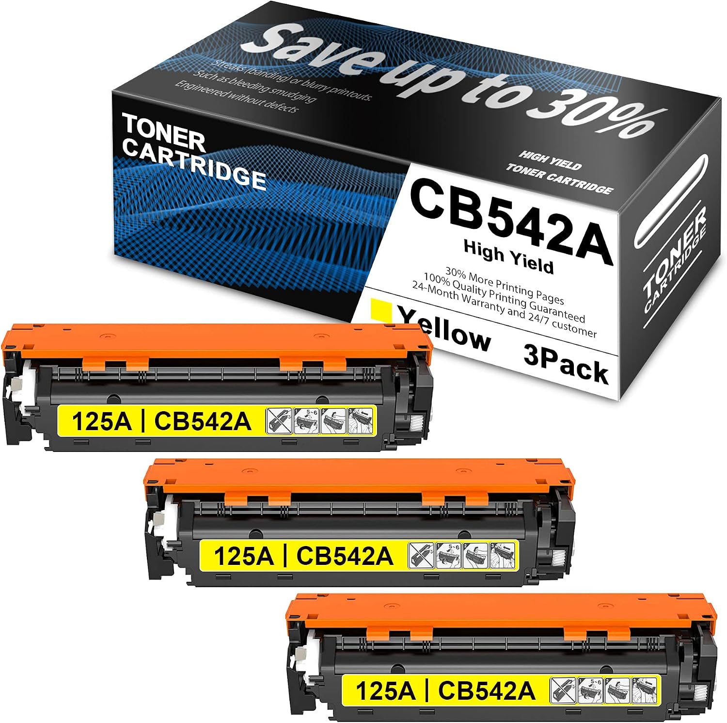 Buy Compatible 3 Yellow Cb542a Remanufactured Toner Cartridge Replacement For Hp 125a Color Cp1518ni Cc378a Cp1515n Cc377a Cm1312nfi Mfp Cc431a Cm1312 Mfp Cc430a Printer 2200 Page High Yield Online In Indonesia B09d917yfy