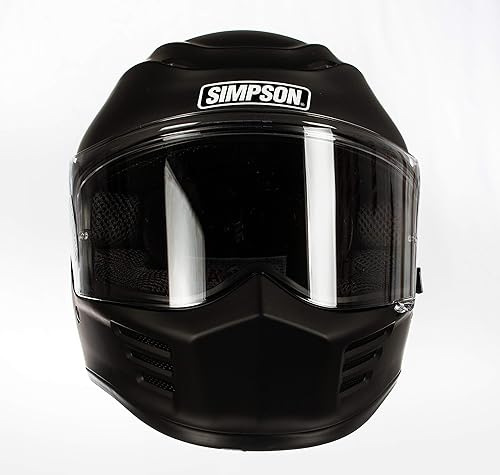 Miniatura 6 de Simpson SPBXL3 Speed Bandit - Casco de motocicleta de cara completa - XL - Negro mate - Escudo transparente incluido - El escudo de espejo en la