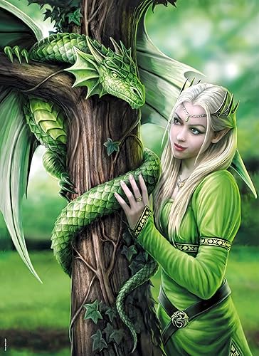 Miniatura 2 de Clementoni - 39463 - Colección Anne Stokes Puzzle para Adultos y Niños - Espíritus afines - 1000 Piezas