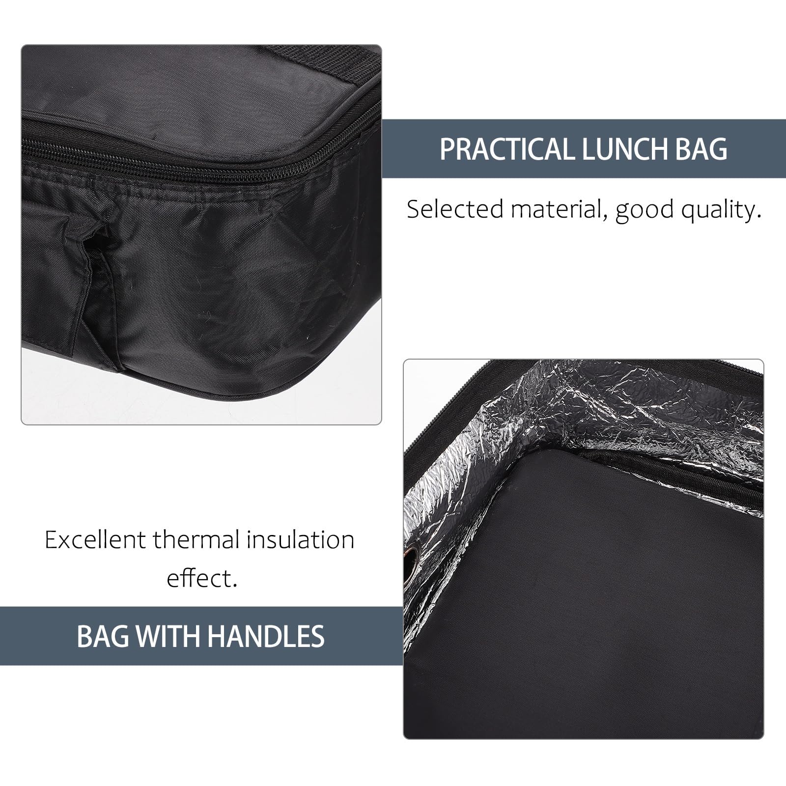 Gadpiparty Bolsa Térmica Portátil para Comida Material de Tela Oxford y Aluminio, Mantiene Alimentos Frescos y Calientes Adecuado para Picnic y Eventos al Aire Libre