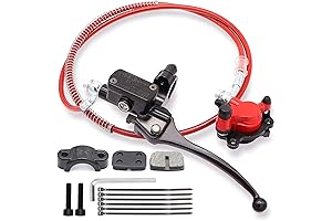 Upgraded Mini Bike Hydraulic Brake Kit 50inch Hose Tube Master Cylinder Caliper