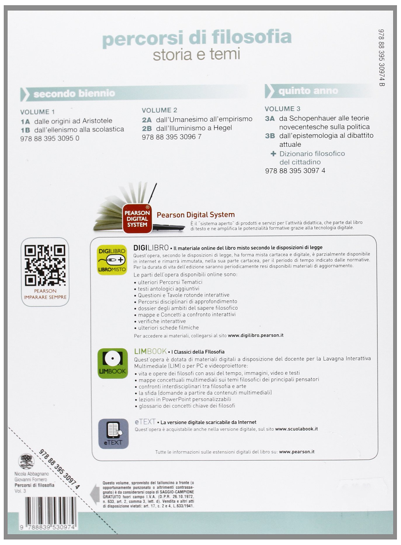 Percorsi di filosofia. Per le Scuole superiori. Con espansione online: 3 (3A, 3B)