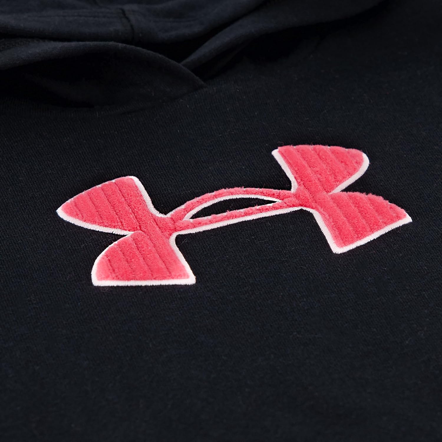 Under Armour Girls' 2-piece Sweatshirt and Leggings Outfit Set, Black Velour, 5 - Image 2