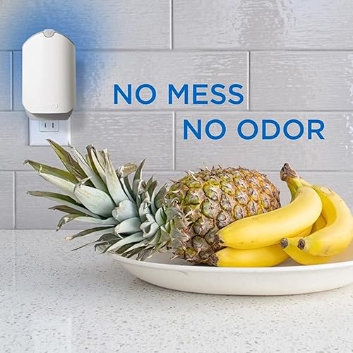 Miniatura 7 de ZEVO - Trampa de insectos voladores para interiores para moscas de la fruta, mosquitos y moscas domésticas (1 base de enchufe + 3 cartuchos de