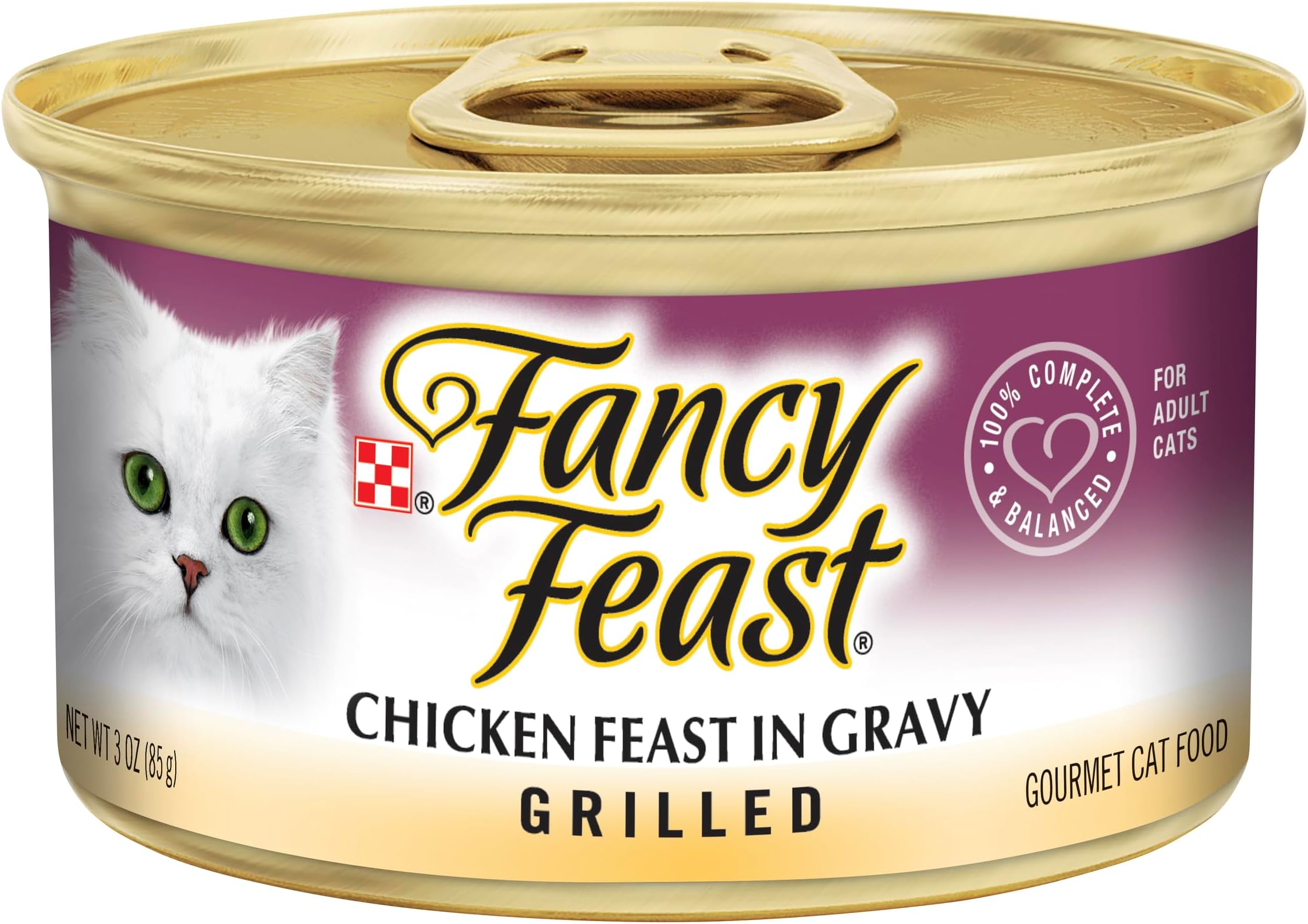 AMERICAN DISTRIBUTION & MFG CO Cat Food, Grilled Chicken, 3-oz. Can
