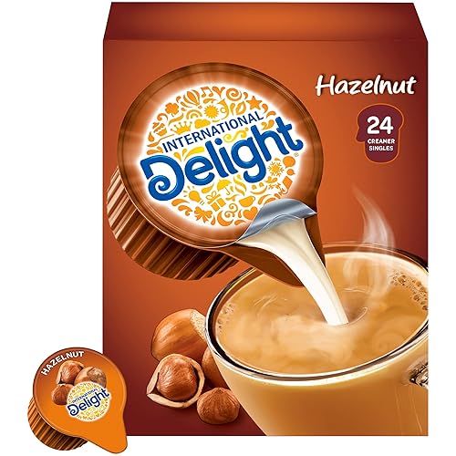 Vista 43 de International Delight Crema de café, caramelo macchiato, crema saborizada refrigerada, botella de 32 onzas líquidas