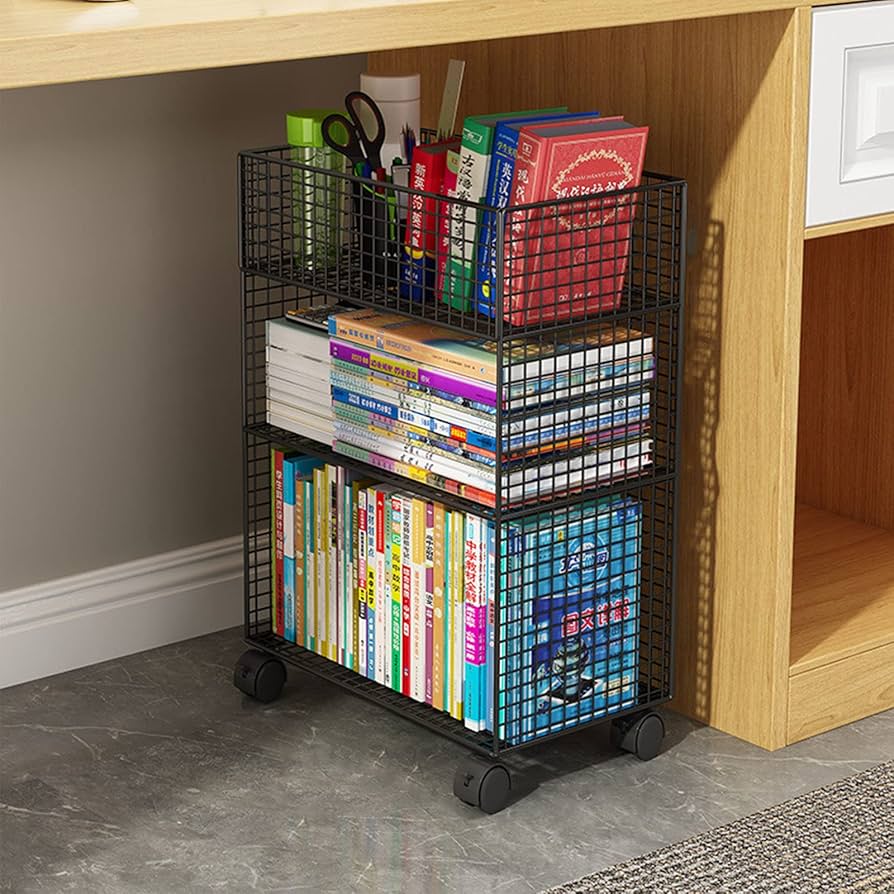 Amazon.co.jp: 書類棚 大容量 教科書収納棚 本棚 キャスター付き Amazon.co.jp: 書類棚 大容量 教科書収納棚 本棚 キャスター付き