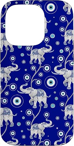 Miniatura 17 de Carcasa con dije de elefante de buena suerte para iPhone 16