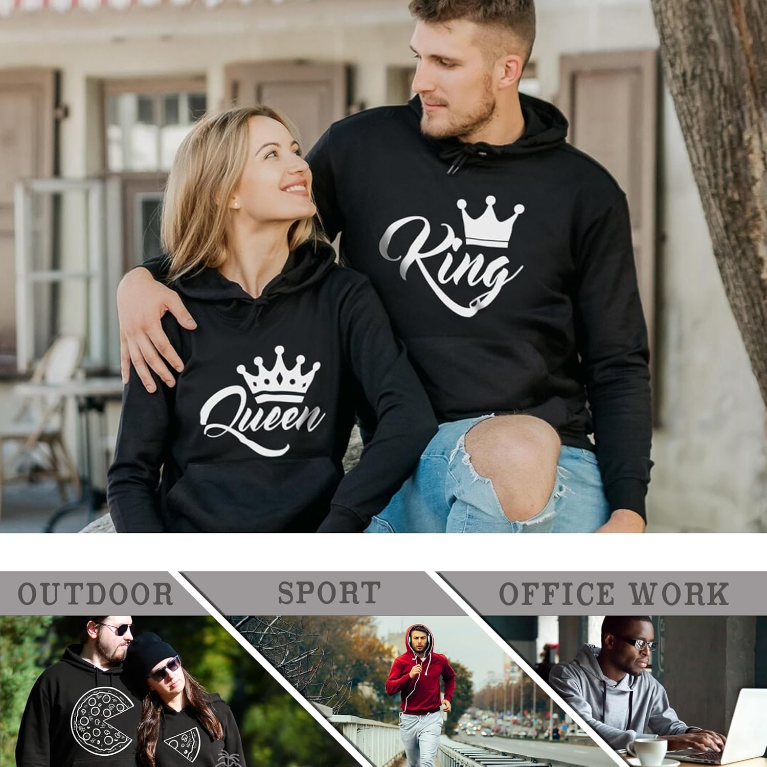 Custom Bowling Hoodie Print Long Sleeve Shirt with Bowling Ball Themed Graphic On it For Bowler