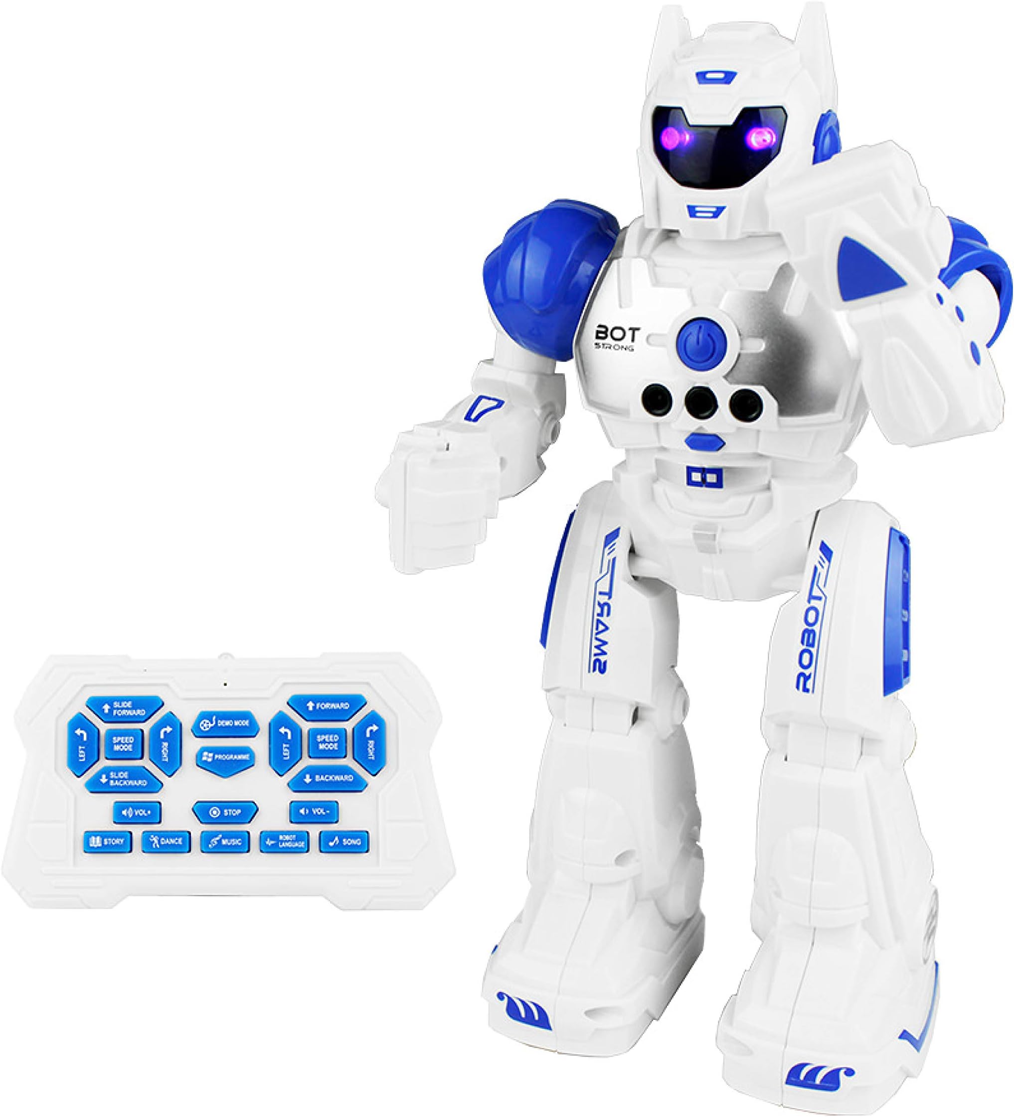 Boley Remote Controlled Robot for Kids - Gesture Control with RC Infrared Controller Intelligent Programmable Toys, Dancing, Singing, Talking Robot Friend Kids