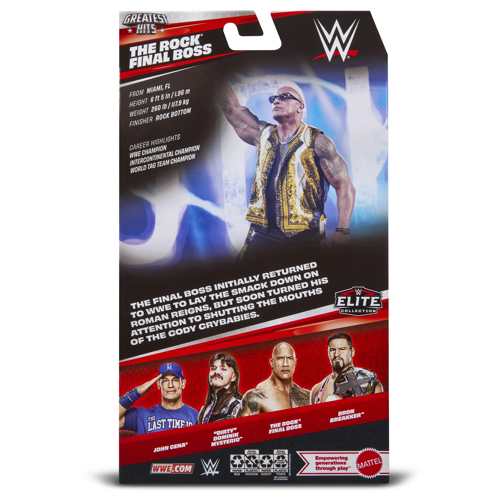 WWE The Rock (Final Boss) Elite Greatest Hits 10