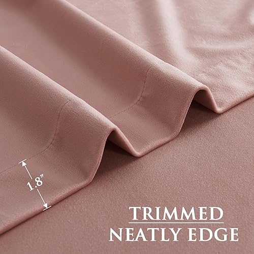 Miniatura 8 de StangH Cortinas rosas de 96 pulgadas de largo, cortinas de terciopelo súper suave para ventana, bolsillo para barra, aislamiento térmico, decoración