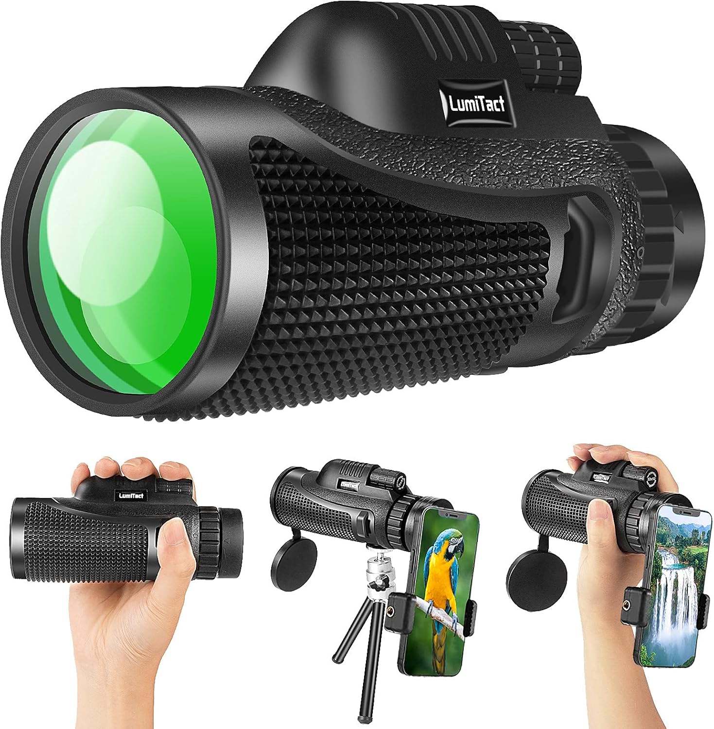 Monoculars Telescope, the latest 12X50 high magnification Bak4 prism waterproof HD Monoculars