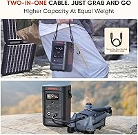 Vista 5 de Jackery Explorer 240D Power Bank, 80,000mAh LiFePO4 Battery Portable Power Station, 200W DC Output,1-Hour Fast Charging, Compact for Outdoor