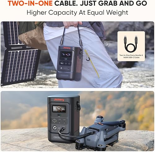 Miniatura 5 de Jackery Explorer 240D Power Bank, 80,000mAh LiFePO4 Battery Portable Power Station, 200W DC Output,1-Hour Fast Charging, Compact for Outdoor