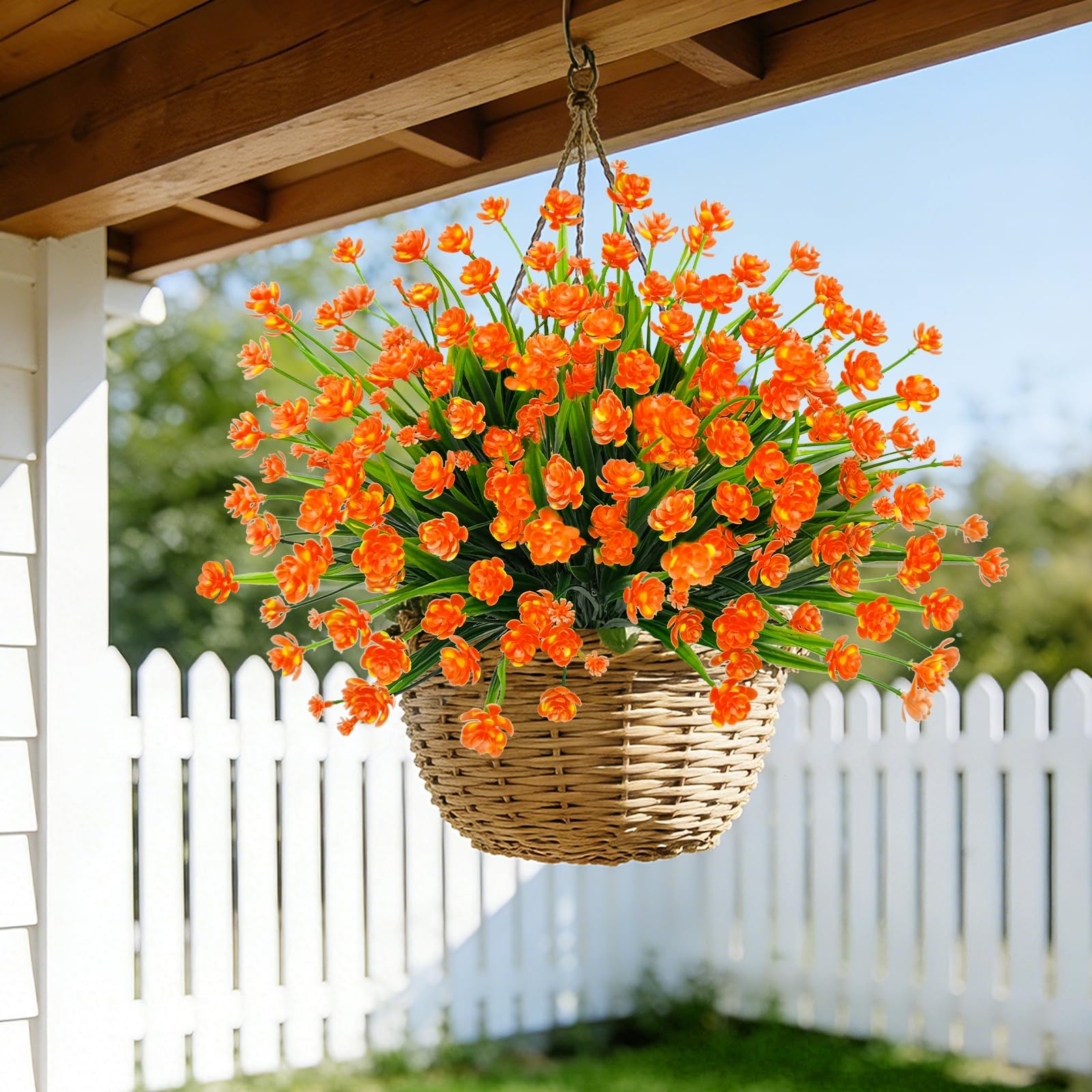 Amazon.com: TURNMEON 12 Bundles Artificial Flowers for Outdoors