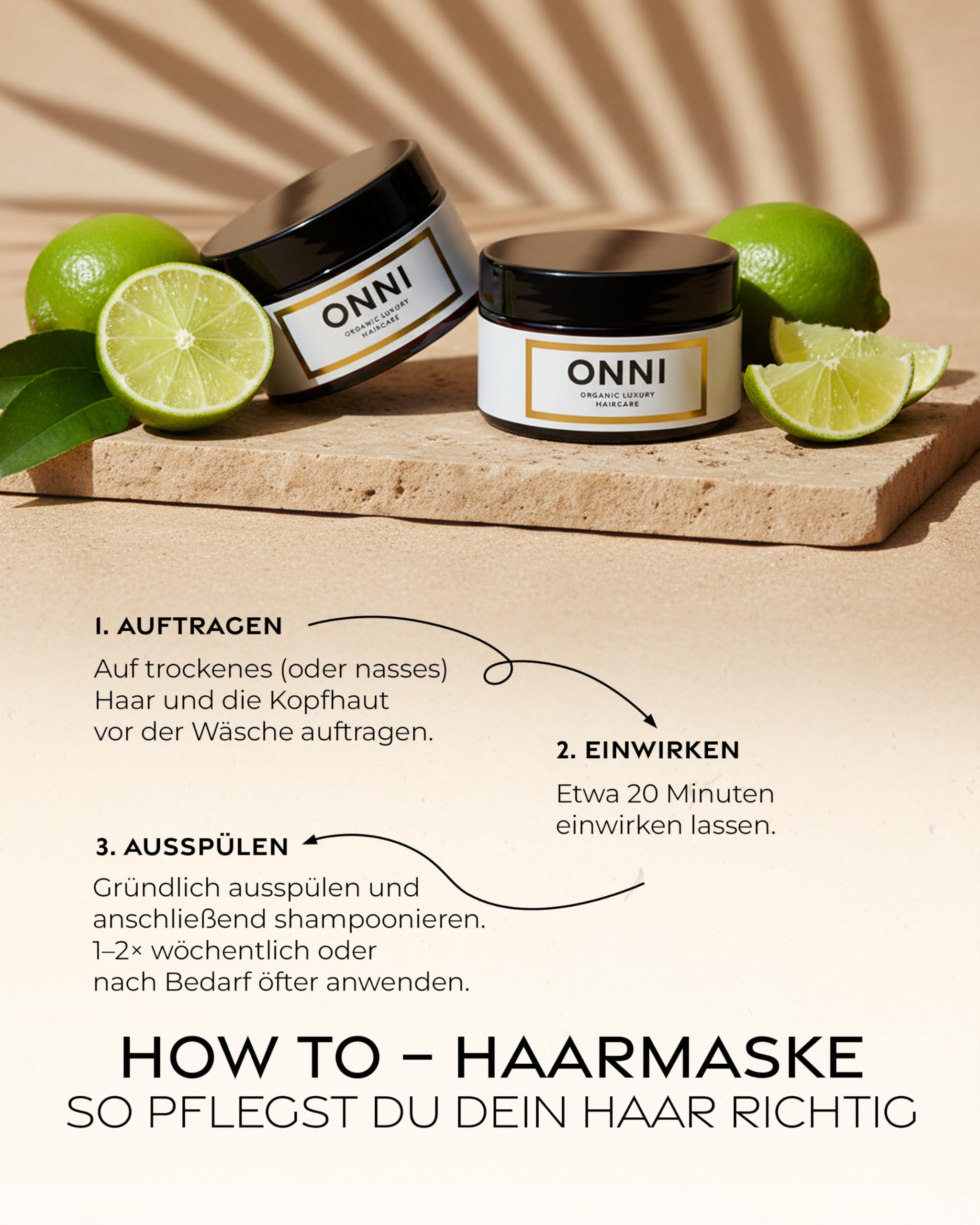 ONNI – SENSITIVE Haarmaske für Haarwachstum 250ml – Sanfte Haarkur mit Follicusan & Koffein – Hair Growth Mask pflegt Haar & Kopfhaut, spendet Feuchtigkeit – silikon-, paraben- & sulfatfrei
