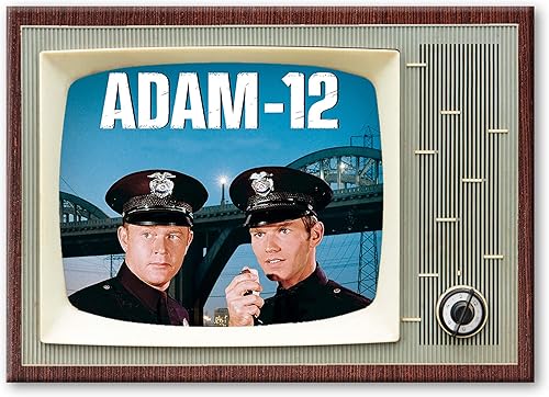 Adam-12 - Imán para nevera de TV retro Adam 12