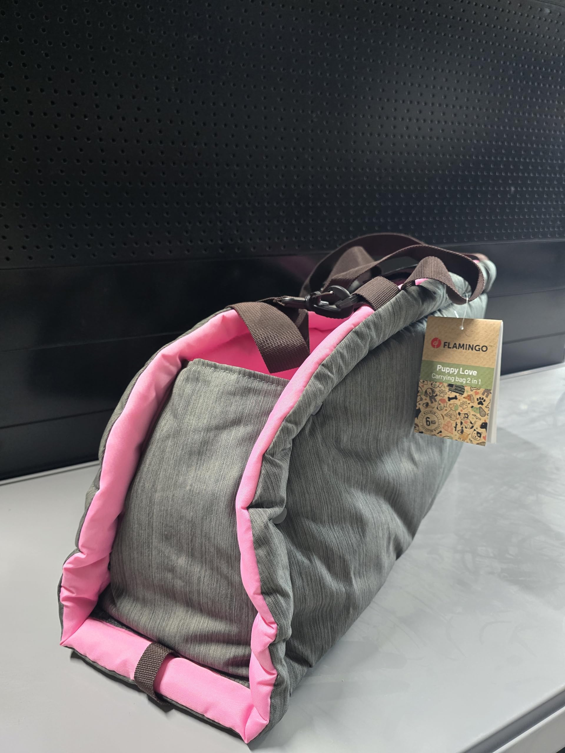 Trasportino per Cani – Gatti – Xenos – Borsa 2 in 1 in Poliestere, Utilizzabile Anche Come Coperta, con Spallacci e Tasca portaoggetti