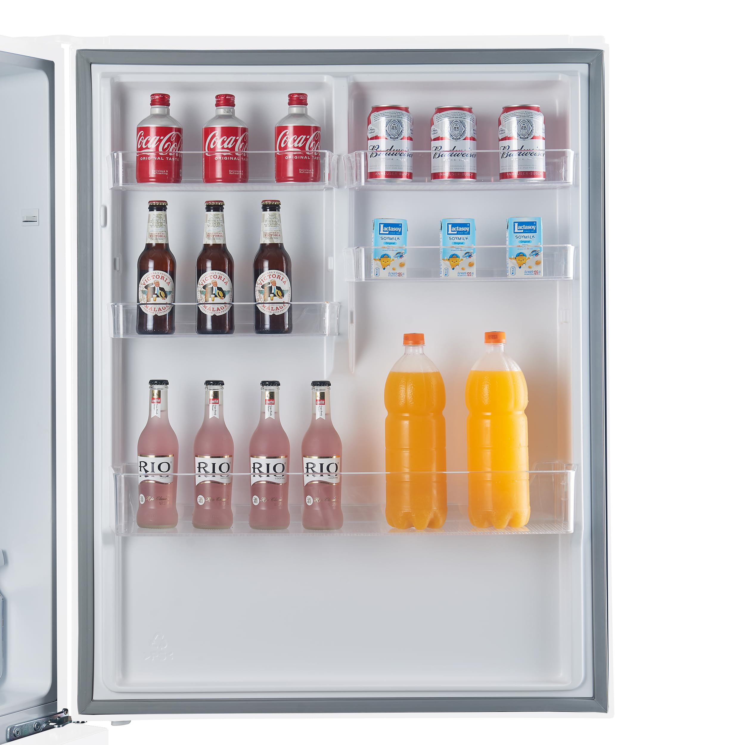 Forno 31" Milano Espresso White Fridge with Bottom Freezer - 17.2 cu. ft Counter Depth Refrigerator with Touch Control & LED - Swing Door Fridge with Adjustable Door Bins and Crisper Drawer on Fridge.com