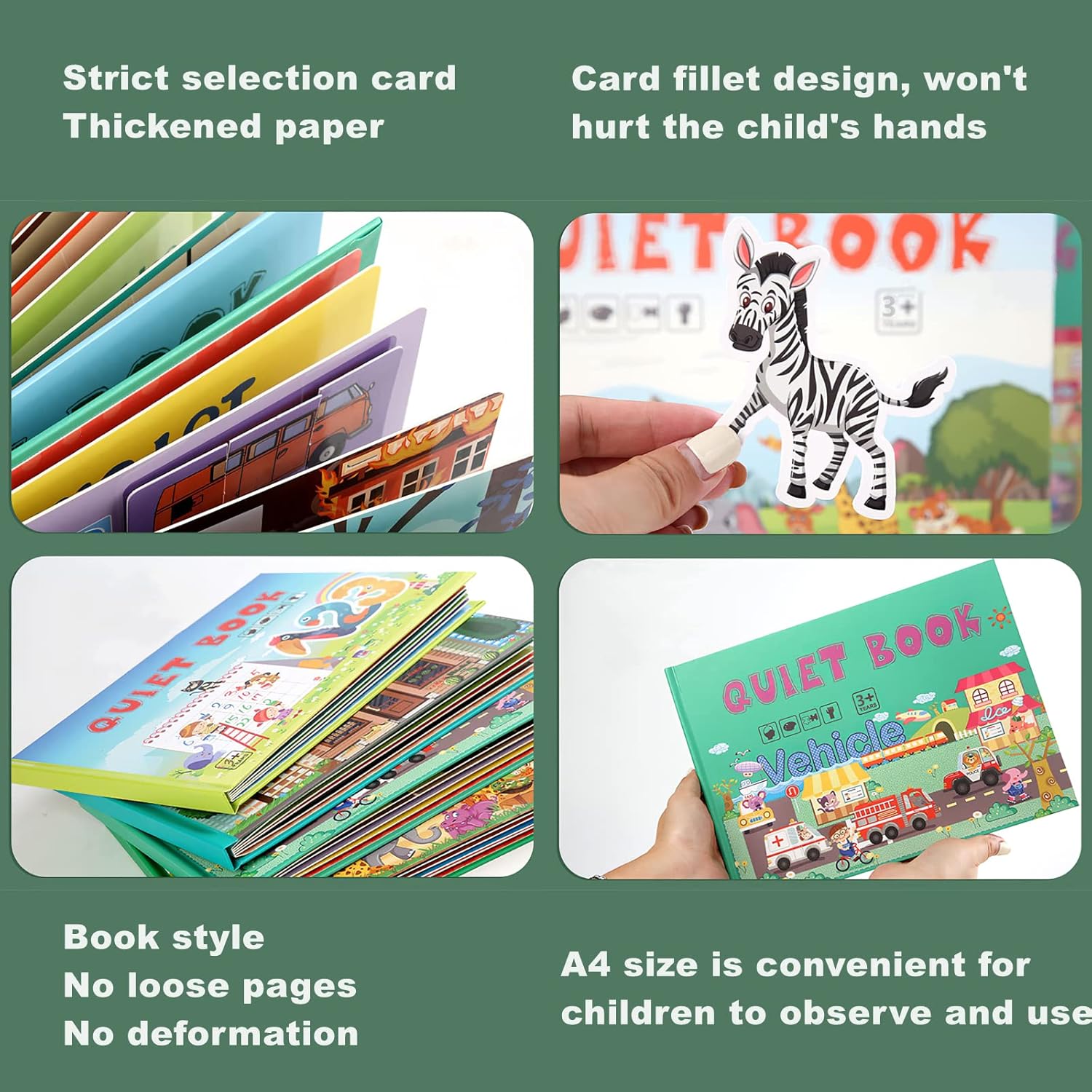 DIY モンテッソーリ 静かな本 幼児向け モンテッソーリ忙しい本 学習スキル発達 モンテッソーリ学習教材 ホームスクール 幼稚園教