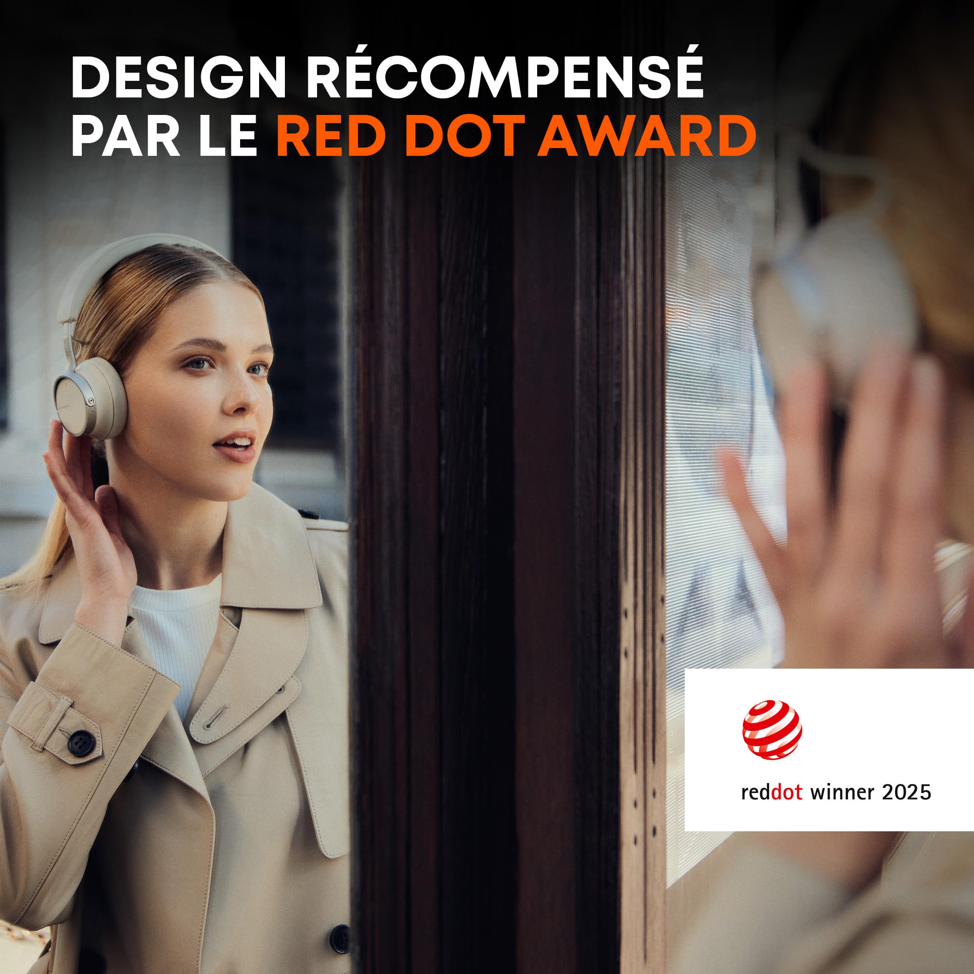 beyerdynamic AVENTHO 100 Casque Supra-auriculaire sans Fil avec ANC, Autonomie de 60 h, Design Pliable, Coussinets d'oreille remplaçables, Marron - Mise à Jour Disponible Via Application