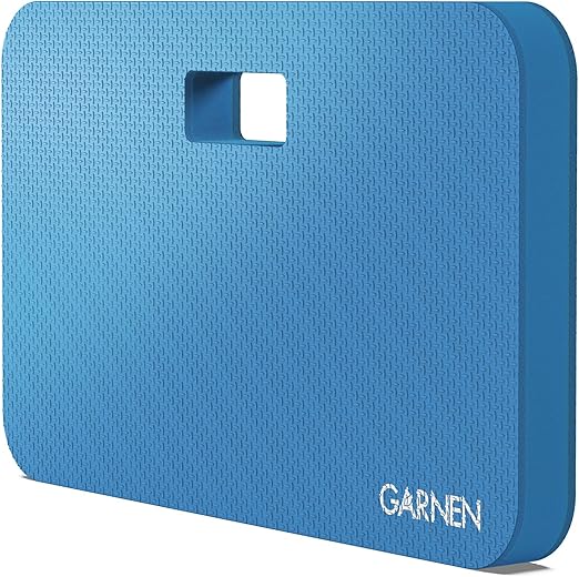 Fosmon Garnen Extra Thick Kneeling Pad, Water Resistant Bath Kneeler, High Density Large Kneeling Mat, Durable Foam Cushion for Gardening, Yard, Baby Bath, Yoga, Exercise, 17.6 x 11 x 1.5 inches, Blue