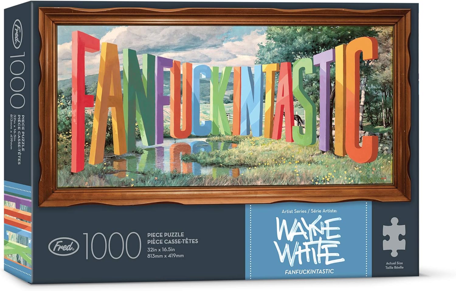 Genuine Fred FANFUCKINTASTIC by Wayne White, 1000 piece puzzle