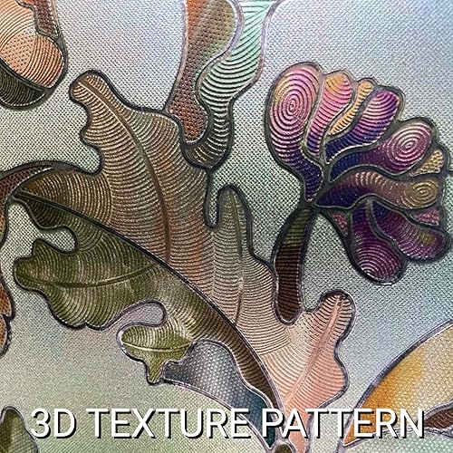 Miniatura 2 de Add.Heres Película 3D para ventana de vitral, película decorativa de privacidad para ventana de baño, puerta delantera, hogar, bloqueo solar,