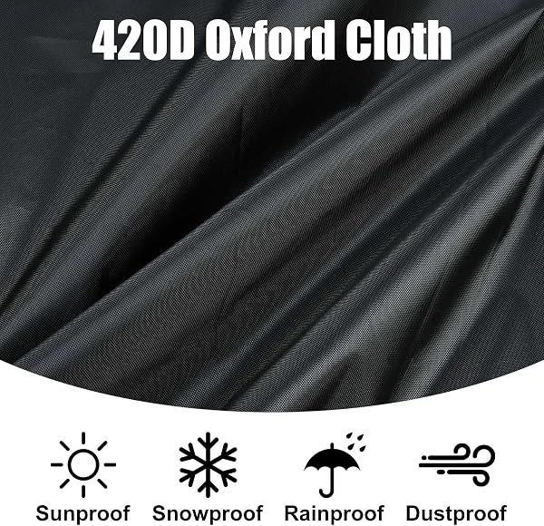 XhuangTech Housse de rangement pour bûches de bois de chauffage de 1,2 m, robuste 420D, imperméable, grande capacité, support en bois extérieur et intérieur, pour cheminée, jardin, terrasse, noir - 5