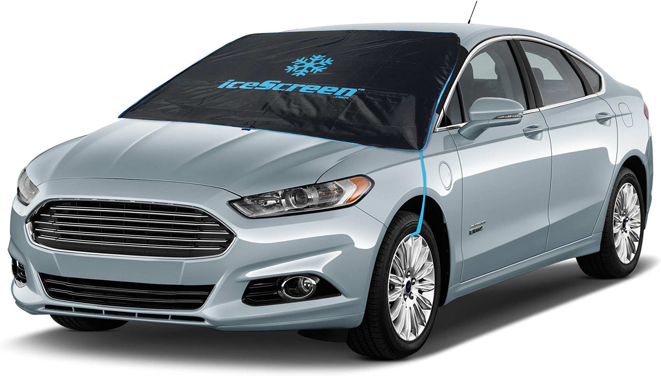 iceScreenIce and Snow Windshield Cover - Fits Most Regular to Medium Sized Cars and Trucks (Black)