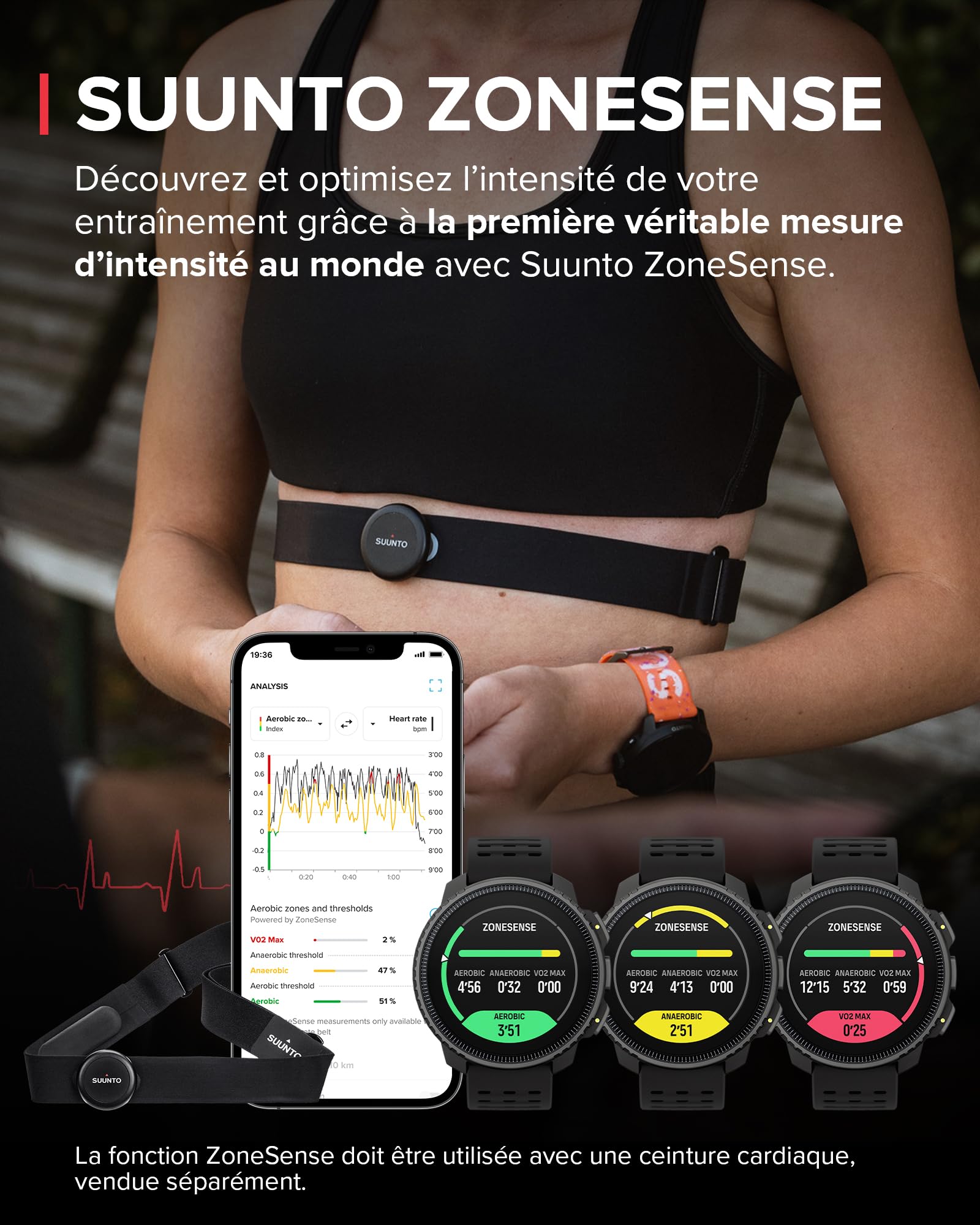 SUUNTO Vertical Montre Connectée Sport Homme, 95+ Sports, Tracker d'Activités GPS, Smartwatch Intelligent Soins de Santé 24/7, Cardiofréquencemètre, Altimètre, Baromètre, Chargement Solaire Optionnel