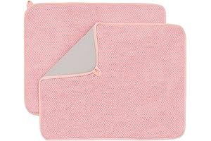 Premium Pink Drying Mat: Keep Your Kitchen Counter Spotless