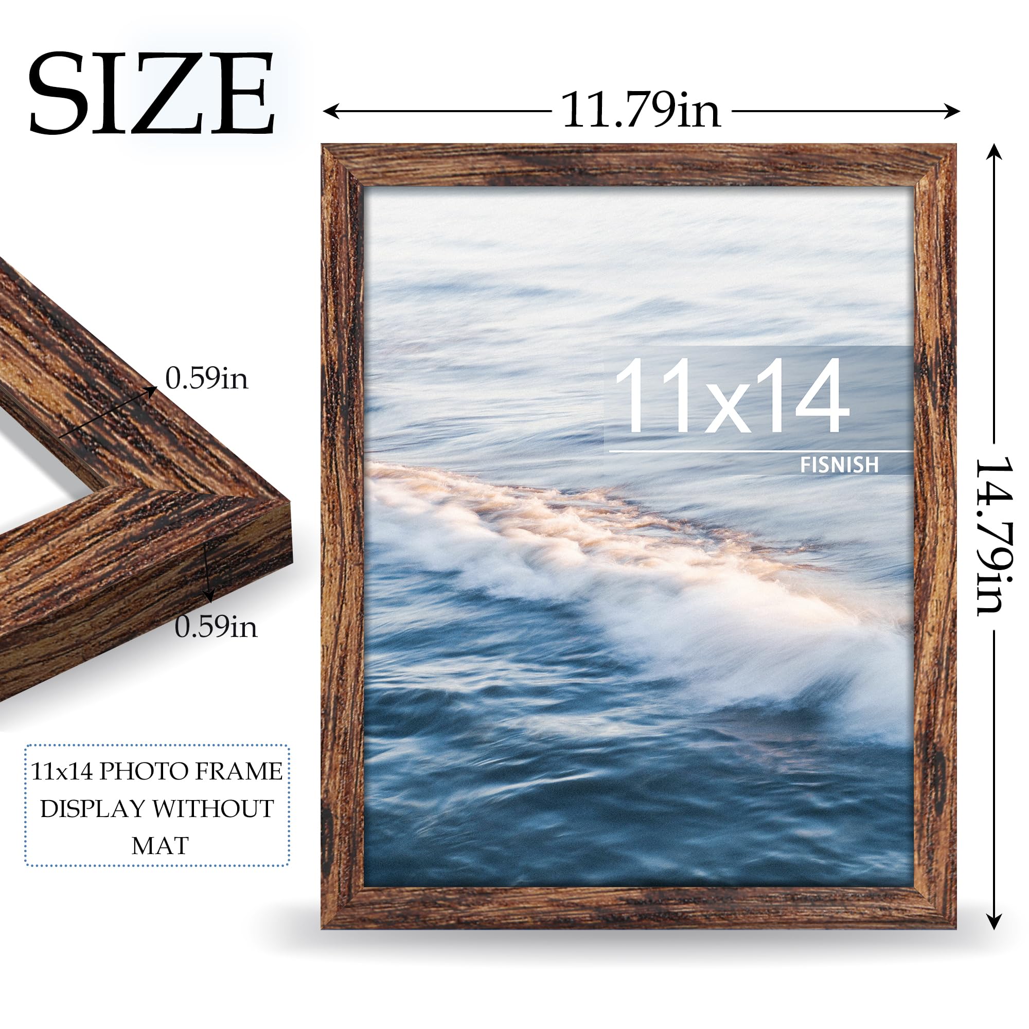 Amazon.com - Fisnish 11x14 Picture Frame, for Tabletop Display