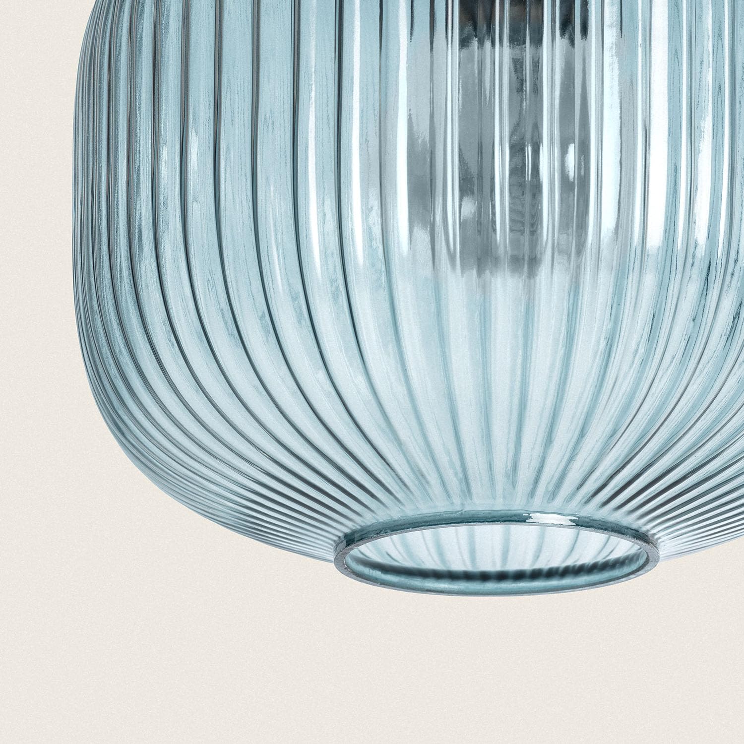 LEDKIA Lámpara Colgante Cristal Modra Azul