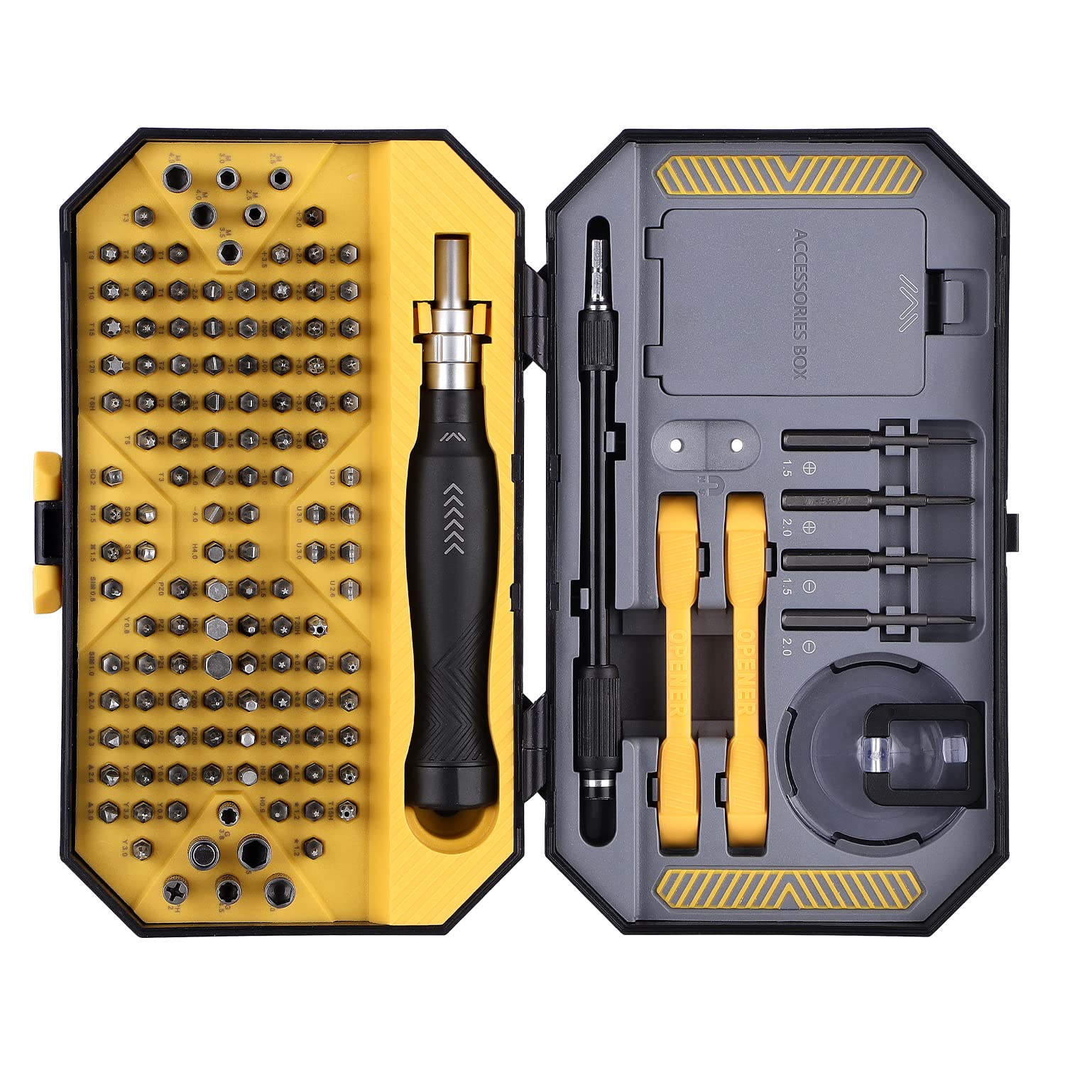 Precision Screwdriver Set,145 in 1 Professional Precision Screwdriver Set Magnetic Screwdriver Bit Kit Stainless Steel Professional Repair Tool Kit,Compatible for Mobile Phone/Laptop/Tablet/Watch (B0BLNBMTBN) Amazon Price History, Amazon Price Tracker