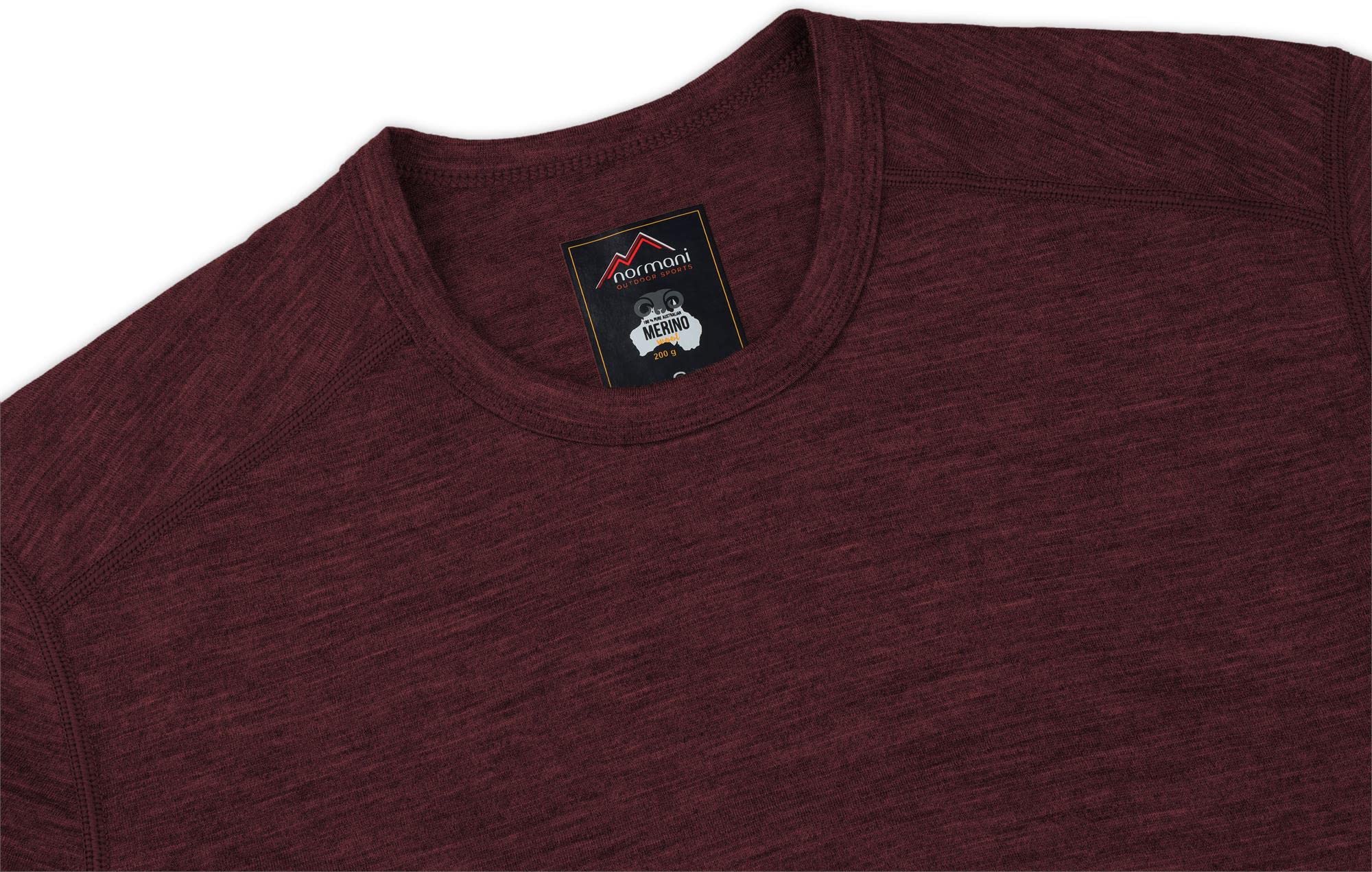 Damen Merino T-Shirt Kurzarm 100% Merinowolle Outdoor Oberteil Funktionsshirt Unterwäsche 200g/m²
