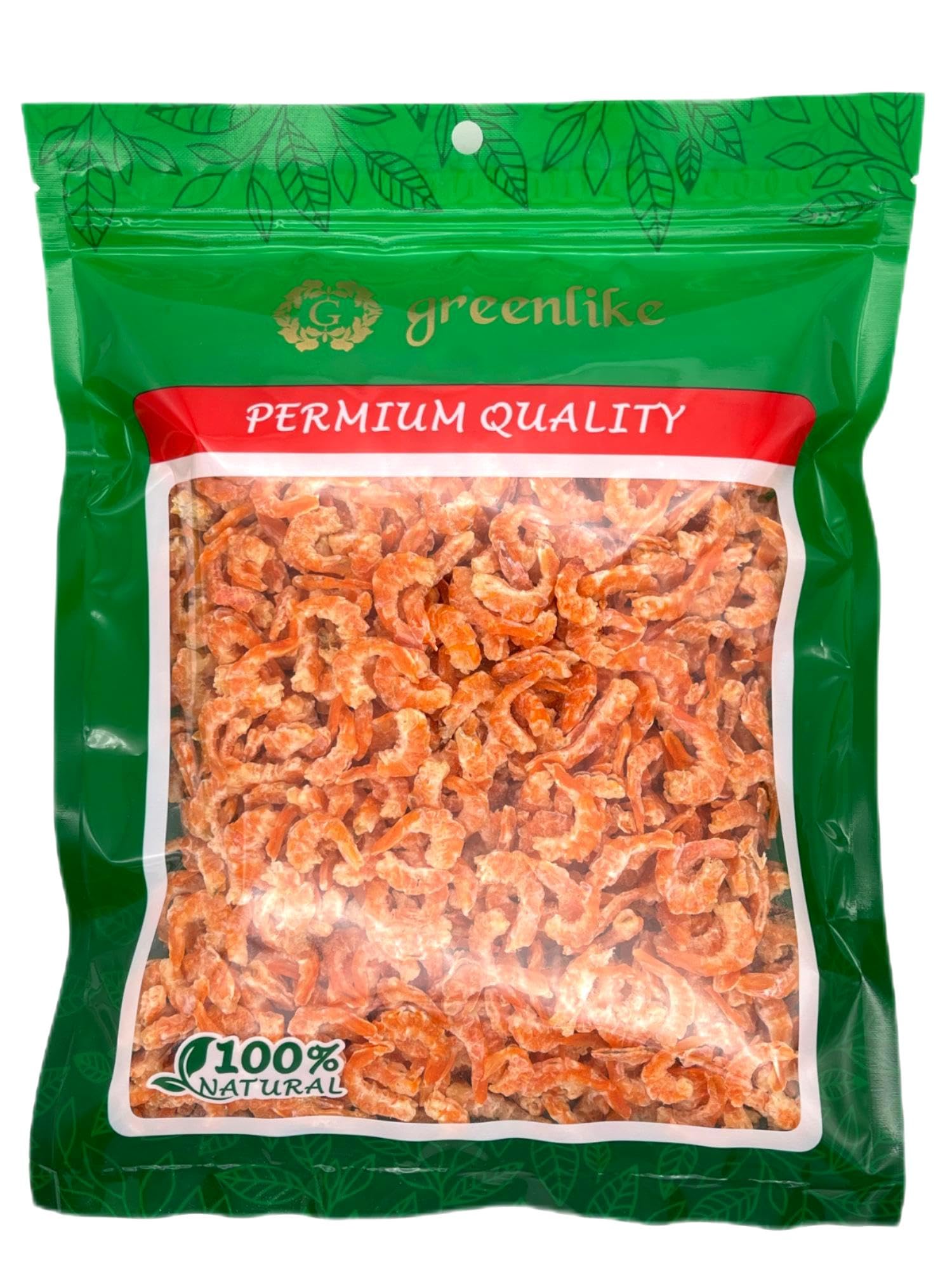 Greenlike Premium Dried Louisiana Shrimp 6oz - Approx. 280 Pieces,, Wild-Caught Shrimps, Rich in Protein & Calcium, Dehydrated Shrimp for Seafood